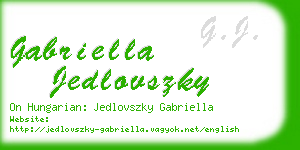 gabriella jedlovszky business card